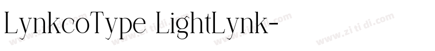 LynkcoType LightLynk字体转换